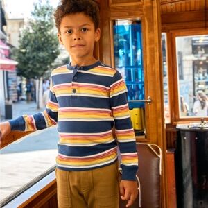 Tea Collection Striped Henley Top